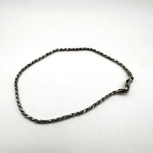 9” solid Sterling silver rope bracelet!